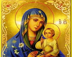 Мерцающая икона Божией матери «Неувядаемый Цвет»