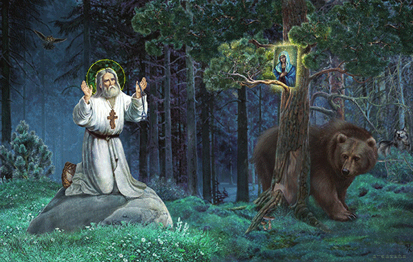 Серафим Саровский икона на дереве - День памяти Серафима Саровского