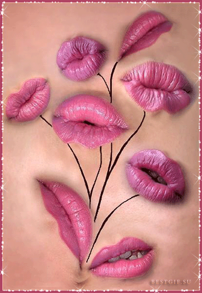 Картинка с губами поцелуй - День поцелуя